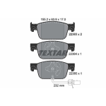 TEXTAR 2238301 Kit pastiglie freni anteriori per AUDI A4, A5