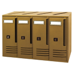 Alubox Cassetta Cuboa 4 Posti Bronzo Art.C4