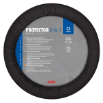 Protector 2 in 1, coprivolante elasticizzato in poliestere - Nero