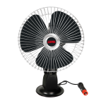 CHROME-FAN VENTILATORE CON VENTOSA 8" 24V PER ABITACOLO CAMION FRESCO LAMPA