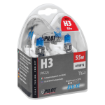 12V Lampada alogena Blu-Xe - H3 - 55W - PK22s - 2 pz - Scatola Plast.