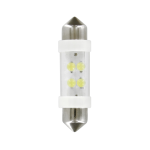 98358 24V LAMPADA SILURO 4 LED 11X38 MM SV8,5-8 2 PZ SCATOLA BIANCO