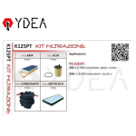 Kit Tagliando Filtri Peugeot 206 1.4 HDI 50KW 68HP HDI 50KW 68HP - Ydea K125PT