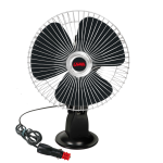 VENTILATORE CON VENTOSA PER AUTO PORTATILE DA VIAGGIO FURGONE OSCILLANTE ESTATE